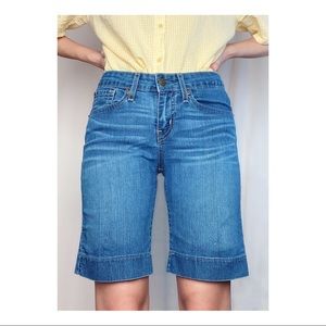 Adorable Flared Leg Denim Shorts